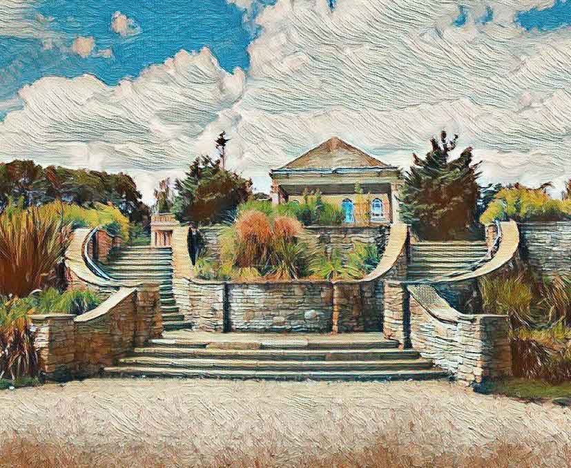 waterlo park steps art rendering